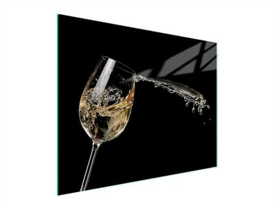TMK ArtDeko - Snijplank - Glas - 52x40 cm - Wijnmotief
