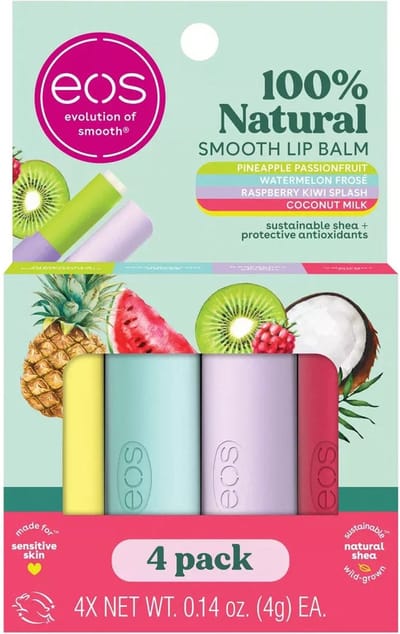 eos 100% natuurlijke lippenbalsems - kokosmelk - ananas-passievrucht - watermeloen Frosé en framboos Kiwi Splash - lipverzorging de hele dag