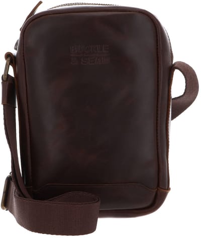 BUCKLE & SEAM schoudertas Runner Crossbody Bag Brown / Dot bruine