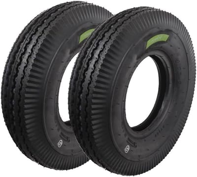 Set van 2 Versterkte Banden 8 Inch 4.00-8 voor Kar, Aanhanger en Boot/Steekwagen
