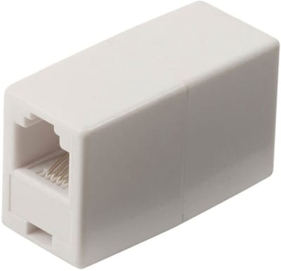 Nedis RJ11 Koppelstuk - RJ11 Female naar RJ11 Female - ABS - Wit