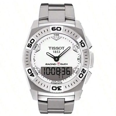 Tissot heren quartz horloge, 100 meter waterbestendigheid, roestvrijstalen band T002.520.11.031.00 wit