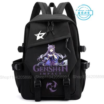Genshin Impact Rugzak Anime Xiao Mochila Studenten Schooltas Cosplay Jongens Meisjes Cartoon Boekentas Laptop Reizen Rucksack Cadeaus 12 inches
