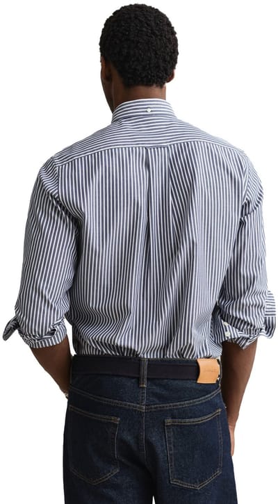 Gant blauw gestreept overhemd normale fit