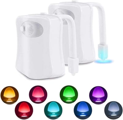 Bewegingssensor LED Nachtlampje voor Toilet - 16 Kleuren