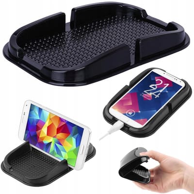 Auto Antislipmat voor Telefoon - Zwart