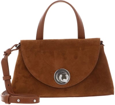 COCCINELLE Leren handtas schoudertas Nikla Suede Bim Handbag Cognac bruine
