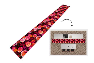 Keukenloper - Keukenmat - Rozen - Patronen - Bloemen - 400x50 cm - Keuken vloerkleed