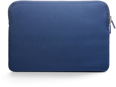 Trunk Neoprene Hoes MacBook Pro 14 – Duurzame Neopreen Mix – Super Zachte en Pluizige Binnenlaag – Veilige Nylon YKK-Rits - Blauw
