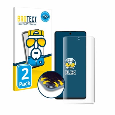 BROTECT - Screenprotector voor Google Pixel 7 Pro - Folie Beschermfolie transparant volledig dekking - 2 Stuks
