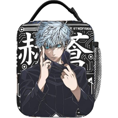 Choso Geïsoleerde Lunchtassen Koeltas Herbruikbaar, Maaltijdcontainer Jujutsus Kaisens Anime Lekdichte Draagtas Lunchbox voor Mannen Vrouwen One Size