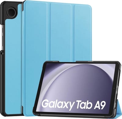 Ntech Tablet Hoes Geschikt voor Samsung Galaxy Tab A9 / Galaxy Tab A11 8.7 inch hoes Trifold Bookcase - Licht Blauw