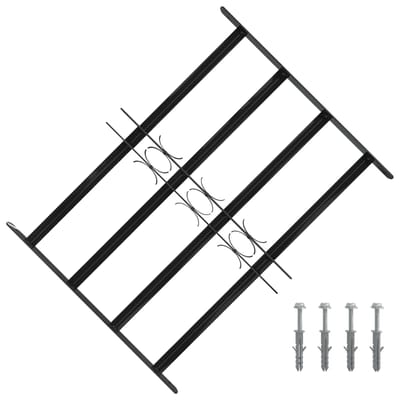 vidaXL - Raam - Beveiligings - Grille - 75.5 - x - 60 - cm - Gegalvaniseerd - staal