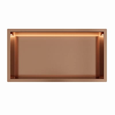 Copper RVS Inbouwnis 30x60x10cm met RGB verlichting