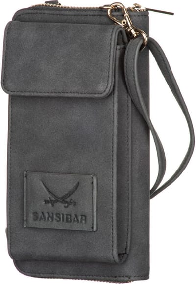 Sansibar Telefoontasje Portemonnee Handycase Anthracite Grijs