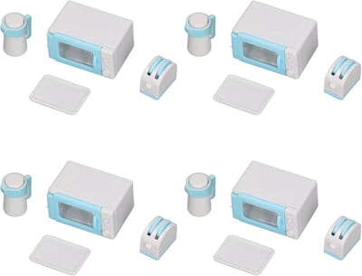 Mini Keukenset - Poppenhuis Accessoires - Rollenspel - Gedetailleerd Simulatie Design - 1/12 1/6 Schaal