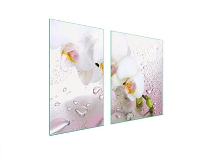TMK ArtDeko - Snijplank - 100x52 cm - Glas - Orchidee