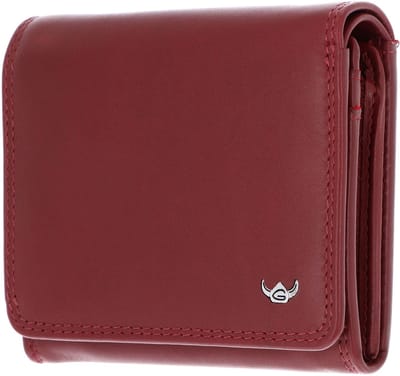 Golden Head Leren portemonnee Polo RFID Protect RV-Börse 3335 Rot donkerrood