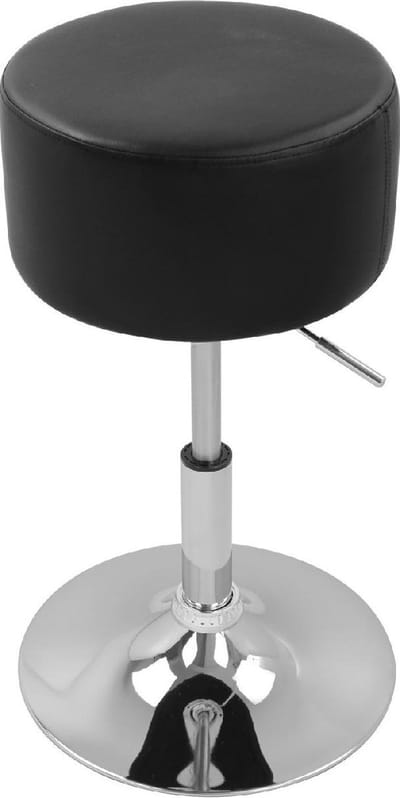 Bolt Edge Ronde Barkruk - Zwart - Ergonomisch - Verstelbaar - Zithoogte 52-67cm - Set van 1