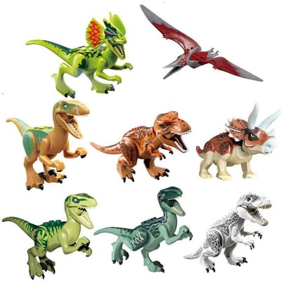 Jurassic Dinosaur World Brutale Raptor T-Rex Triceratops Indominus Rex Model Bouwstenen Dino Velociraptor Figuur Stenen Speelgoed