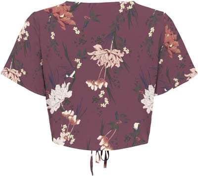 ONLY - ONLNOVA LIFE S/S RUCHING TOP AOP PTM - Meisjes - Blouses