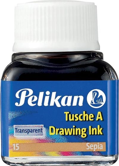 Pelikan Oost-Indische inkt sepia, flesje van 10 ml