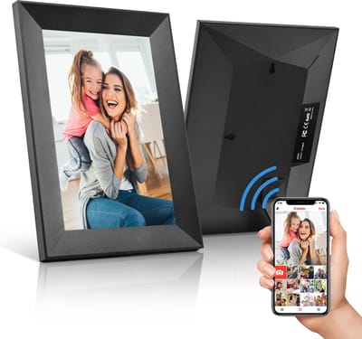 Eszenzics™ Digitale Fotolijst - 10.1inch - Wifi - 16GB geheugen - 1280x800 - Touchscreen - Automatische rotatie - App bediening - Zwart