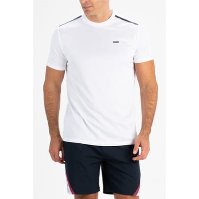 Ademend Sport T-shirt Heren - Sjeng Sports TEX - Ultralicht t-shirt - Wit - Fitness - Padel - Tennis - Sportkleding Heren
