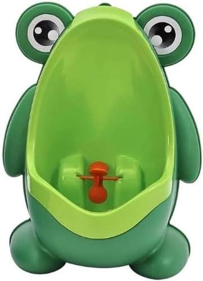 Kinder Urinoir - Jongens Potje - Zindelijkheidstraining - Vrolijke Kikker Vorm - 30 cm Hoog - Groen