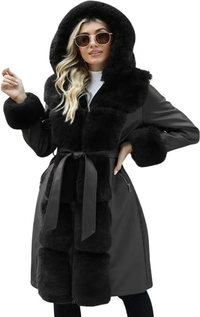 Winterjas Dames - Parka - Winter - Jas - Volwassen - Stijlvol - Zwart - L