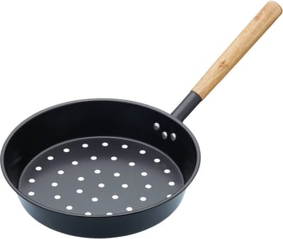 KitchenCraft Koolstofstaal chestnut roaster - 27 cm (10.5")