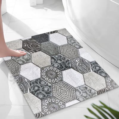 Antislip Douchematt, 60 x 60 cm, met Afvoer, PVC, Massagefunctie, Zacht en Comfortabel, Schimmelbestendig en Antibacterieel, Ideaal voor Badkamers en Natruimtes