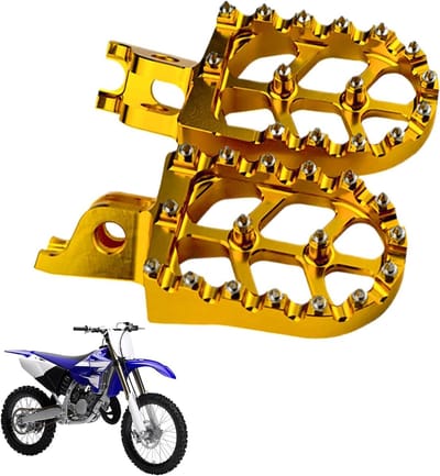 Motorfiets Voetsteunen - Fietspegs Upgrade - Verbeterde Rijervaring - Universele Pasvorm - 129 x 57 cm - Goud