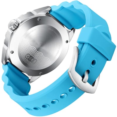 Quartz duikhorloge op zonne-energie Nachtgloed 300M Regenbestendig Siliconen band voor Heren Dames gray