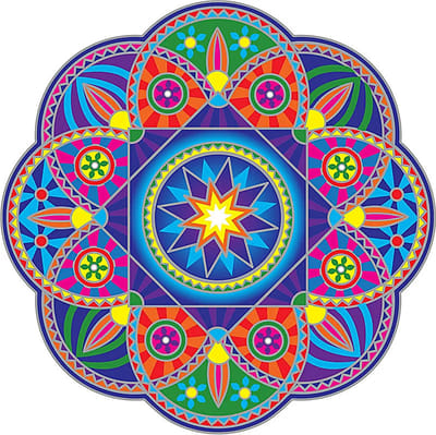 Sunseal sticker Sunburst Mandala - 13.5 cm