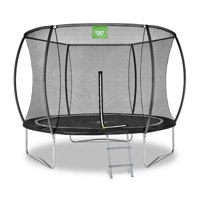 EXIT Black Edition Trampoline ø244cm - Op Poten - Rond - Trampoline Buiten - Voor Kinderen - Zwart