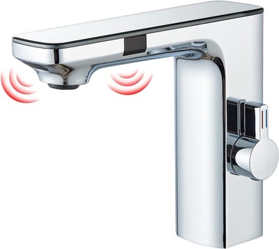 Badkamer wastafelkranen Touchscreen LED digitale temperatuurweergave Warm en koud water Slimme wastafelkraan