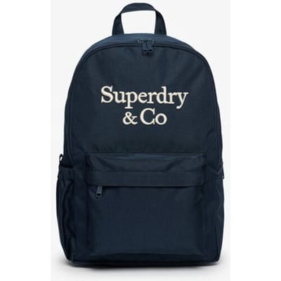 Superdry Company Logo Rugzak Normale Pasvorm Blauw Grootte: 1SIZE