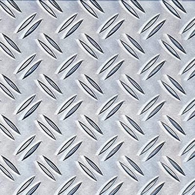 Aluminium Structuurplaat Geribbeld Reliëf 600x1000x2,5 mm