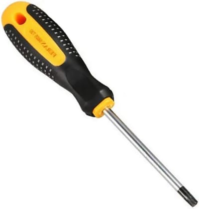 T10 Torx Schroevendraaier met Lange Schacht - Tamper Free, Magnetisch en van Chroom Vanadium Staal voor Reparaties en Klussen