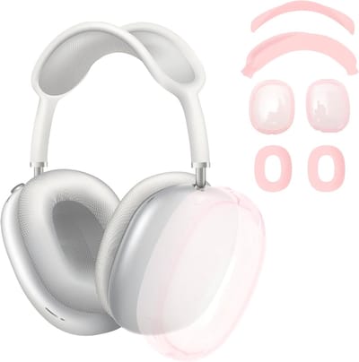Zachte Silicone Oorkussens en Hoofdband Bescherming voor AirPods Max - Roze TPU Beschermhoes met Comfort en Duurzaamheid