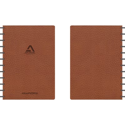 Adoc Business schrift | ft A4 | 144 bladzijden | geruit 5 mm | bruin