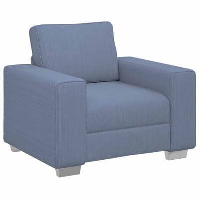 vidaXL - Sofastoel - Blauw - 100x77x82 - cm - Corduroy - Stof