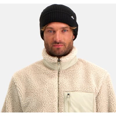 NOMAD® Turoa Muts Heren | One Size | Zwart | Rib-gebreid | Wolmix