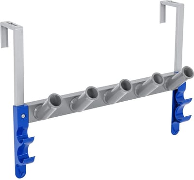 Bestway - FlowClear - Opbergrek Zwembad Onderhoud - 5 Zwembadreinigingsaccessoires en 2 Palen/Stangen - Wand Bevestiging - Installatie Set Inbegrepen