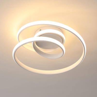 Plafondlamp - 30cm - Medium - LED - 36W - Ronde - Witte - Warm Licht - 3000K