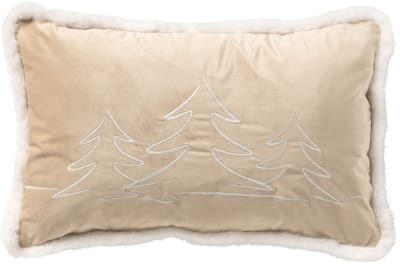 ARBRE - kussenhoes 30x50 cm - kerst - Bleached Sand - beige