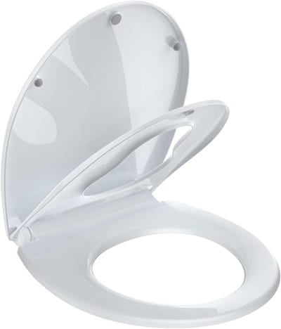 InbouwToilet met Kinderzitje, Rond Model, Wit - Zachtzluitend en Comfortabel