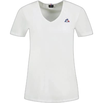 Le Coq Sportif Ess Col V N°1 T-shirt Met Korte Mouwen Wit L Vrouw