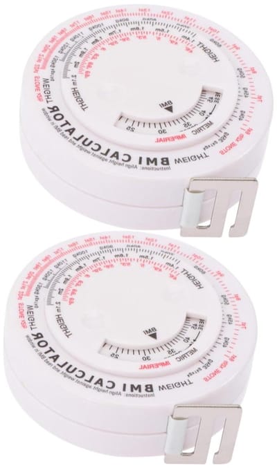Meetlint Set - Lijfomtrek Meter - Gezondheid Meten - Automatische Rolfunctie - 1.5 Meter - Wit
